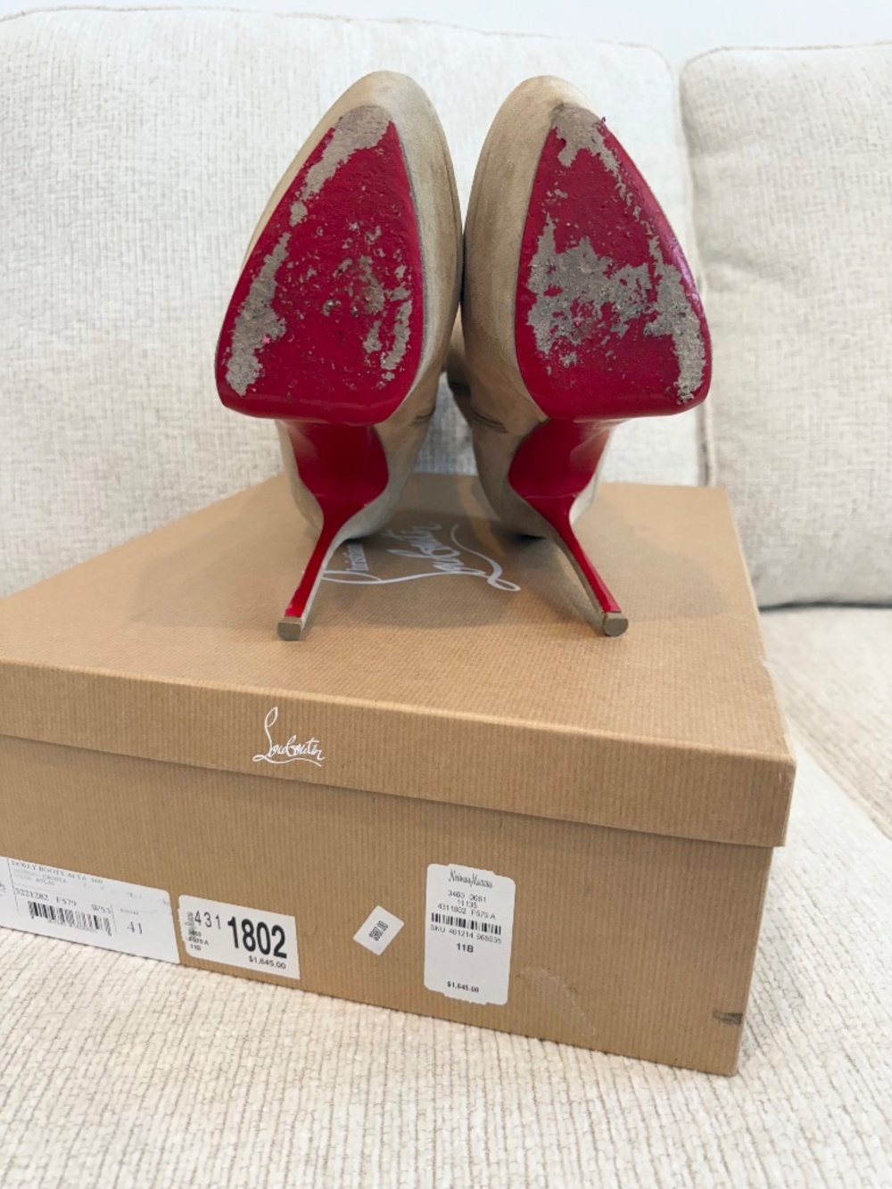 Louboutin Dolly Booty ( Tan ) - Picture 3 of 13
